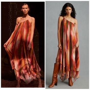 -NWT-Misa Maxi Ombré Chiffon Dress- polyester